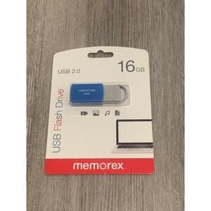 Memorex 16GB Flash Drive USB 2.0 - Blue
